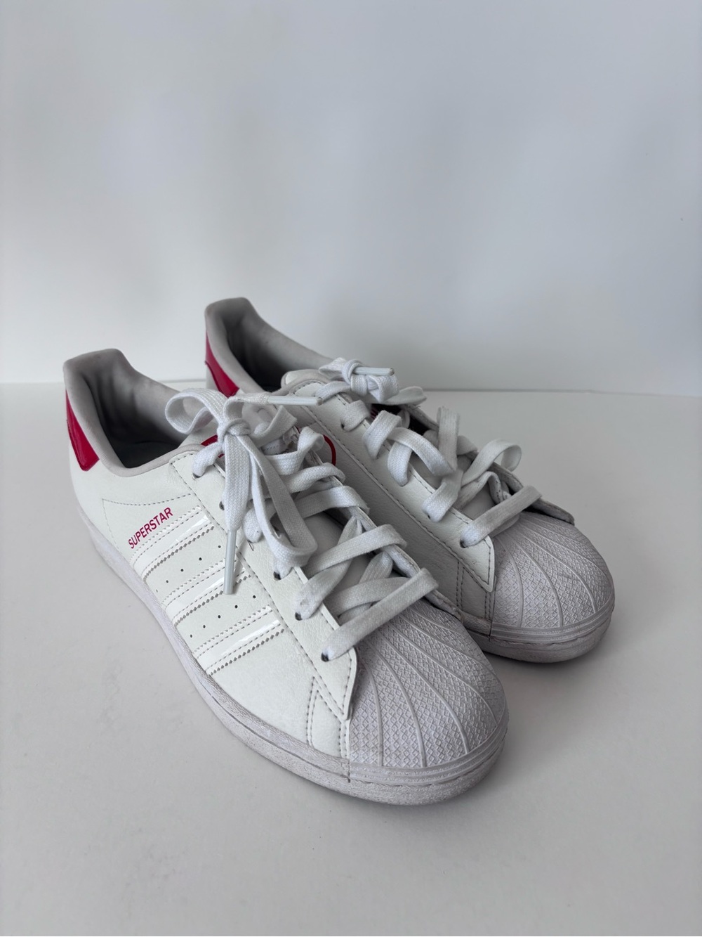 adidas Originals Superstar J 'Heart' White/Scarlet Red Shoes FW0817 Youth Size 5